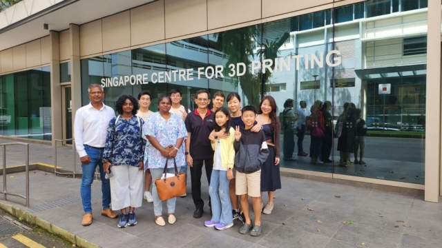 Envcares Eco Impact Network visits NTU Centre for 3D Printing 01